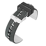 Colorful Uhrenarmband Für TicWatch Pro Smartwatch Replacement Watchband Bracelet Watch Strap 22 mm Watch Band Strap for Amazfit Stratos 2,TicWatch Pro (Schwarz)