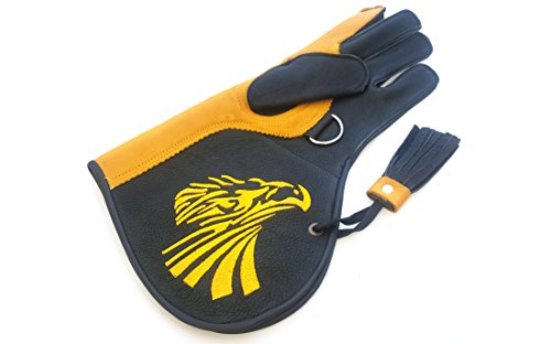 starlingukpk Homme de qualité Double Couche Gants de Cuir de Vache véritable Doux Falconry/Bird Manipulation Gants/Gants pour Animal Domestique.