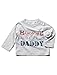 M&Co Baby Boy Long Sleeve Handsome Like Daddy Slogan Print Casual T-Shirt Grey Marl 2/3 Yr