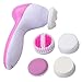 DCS 5 in 1 Beauty Care Brush Massager Scrubber Face Skin Care Electric Facial Cleanser RS.299.00