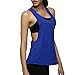 Encounter Womens Basic Loose Low V Neck Shirt Racerback Sport Tank Top