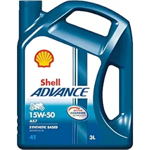 Shell Advance AX7 15W50 3LTR Active Cleansing Technology