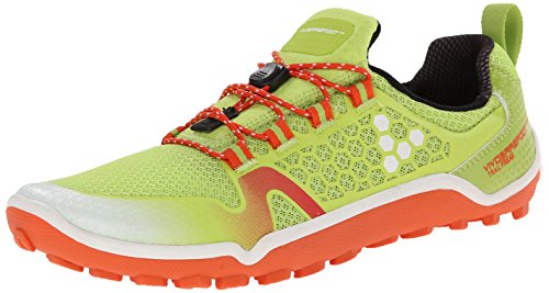 Vivobarefoot Women's Trail Freak Running Shoe, Lime/Orange, 37 EU/6.5-7 M US