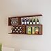 Produktbild DELLT- Teakholz-Farben-Wein-Schrank-Wand-hängender Weinregal-Wandregal Dekorativer Rahmen-Wein-Gitter-Restaurant-Verzierungen Weinregal Moderner minimalistischer Weinkühler ( größe : 120cm )