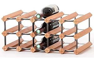 ‎RAXI RAXI ™ Classic Premium Weinregal aus Holz mit luxuriösem Design/Flaschenregal für 15x Wein Flaschen