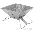 eyepower Holzkohle Grill Arkansas 30x30cm BBQ Barbecue Minigrill Picknickgrill Edelstahl – Bild 4