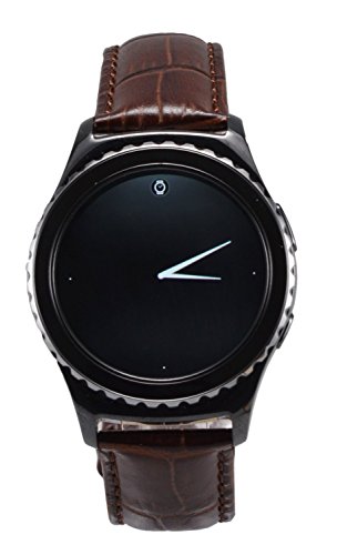 Preisvergleich Produktbild OKCS Samsung Gear S2 Classic Kroko echt Leder Armband Dunkelbraun