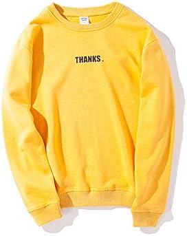 Printing hoodies men's sweater printing head set of letters of youth popular Japanese style sweater,yellow,XL
