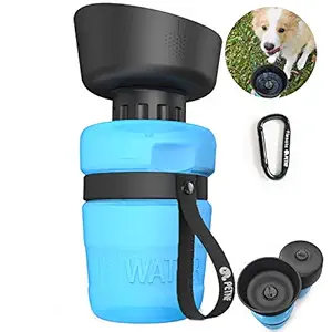 Pet Water Bottle for Dogs,Dog Water Bottle Foldable,Dog Travel Water Bottle,Dog Water Dispenser,Portable Dog Water Bottle for Walking Hiking Beach,Lightweight & Convenient for Travel,BPA Free,18 OZ