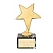 Produktbild Geschenkidee.de Stern Pokal mit Gravur - Sieger-Trophäe mit Wunsch-Text auf hochwertigem Marmorsockel - aus Metall, Gold, 14,5cm