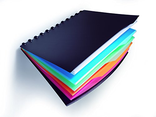 Durable Duralook Style - Funda para documentos DIN A4 con 20 fundas  color negro