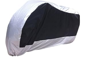 YONGYAO Motorrad-Abdeckung XL 2XL 3XL Für BMW R1150Gs Abenteuer R1200Gs R1200Rt/Honda Shadow Spirit Aero -Schwarzes Silber XL