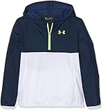 Under Armour Kid's Packable 1/2 Zip Jacket Warm-up Top, Academy/High-Vis Yellow, X-Large
