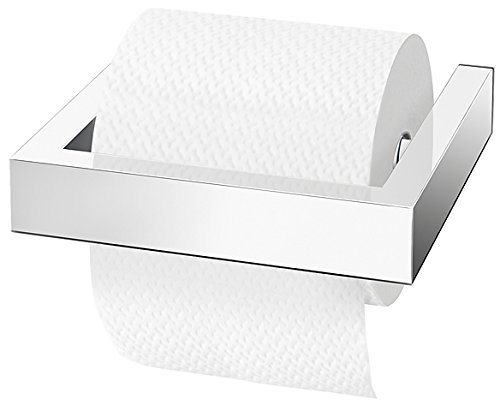 ZACK 40041 Linea Wandhalterungen für Klebemontage, Edelstahl hochglänzend, Set/2 - 8