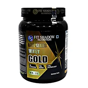 Fit Shadow Nutrition Whey Gold Whey Protein Powder 1kg CHocolate, Sugar Free,Low Carb,Low Fat,Best Whey Protein Powder For Men,Women,Boys,Beginners.