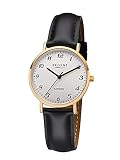 REGENT Damen Analog Quarz Uhr mit Leder Armband 12100672