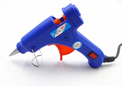 JZK® 20W Elektrische Mini Heißleimpistole Kit + 25 Stück Klebesticks 7,2 mm x 200 mm, für DIY Kunsthandwerk Projekte und schnelle Reparaturen - 3