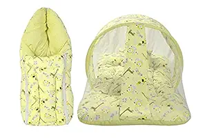 Toddylon New Born Baby Bedding Set Mosquito Net Bed & Sleeping Bag Combo for 0-6 Months Baby Boys & Baby Girls