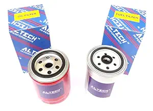 ALTECH Hi-Performance Oil Filter + Diesel Filter Set For Mahindra XUV 500 (2011 To 2017) 2.2L M-HAWK