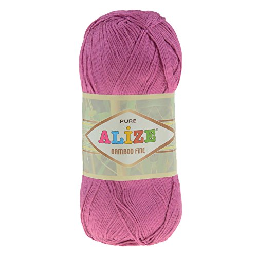 Strickgarn BAMBOO FINE, #46 fuchsia, 100g, 100% Bambus