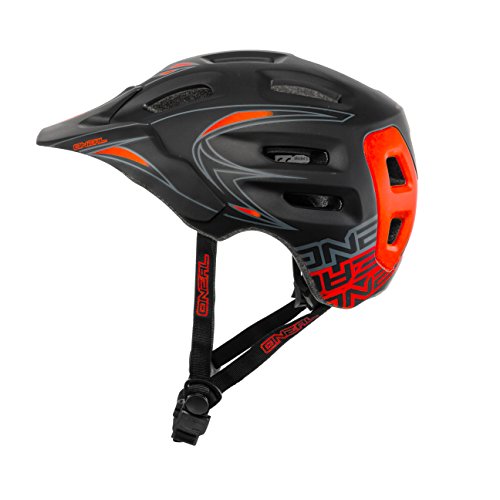 O'Neal Defender Helm MTB Enduro Schwarz Rot Mountain Bike Allround Fahrrad, 0502D-2