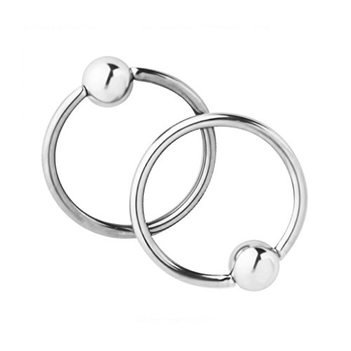 2pcs De Cierre De 4 Mm Bola Nariz Prisionero Del Grano Anillo De Labio Trago Helice Oreja De Plata