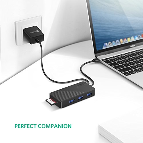 USB Kartenleser UGREEN USB 3.0 Hub 3 Port mit SD TF Kartenlesergerät für Windows 10/8.1/8/7/Vista/XP, Mac OS X, Linux und Windows Surface Pro,IdeaPad, MacBook Air usw - 6