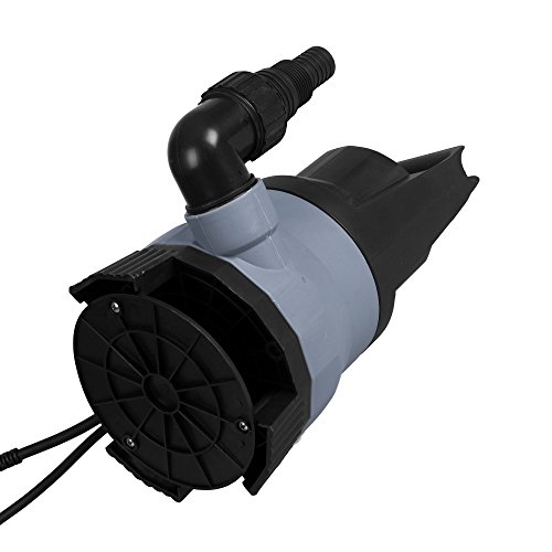 Homdox Tauchpumpe 400 W Schmutzwasserpumpe Teich Wasserpumpe Tauchwasserpumpe 8000 L/H Pumpe mit Schwimmschalter und Tragegriff (Grau) - 8