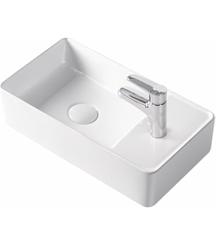 Gäste WC Waschbecken PARK 40x20 cm aus Mineralguss für