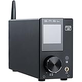 SMSL AD18 HIFI Audio Stereo Amplifier with Bluetooth 4.2 Supports Apt-X,USB DSP Full Digital Power Amplifier 2.1 for Speaker, Small 80Wx2 Class D Amplifier with Subwoofer Output
