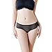 Produktbild FORH Spitze Thong Damen Mesh Hohe Taille Unterwäsche Thong Bragas Sexy Hollow Hohle Unterhose Transparent Blumenspitze G-String Erotic Unterwäsche Bikini Slips (Schwarz)