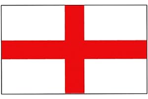 SENLAK England St George Flag Interior Car Window Sticker