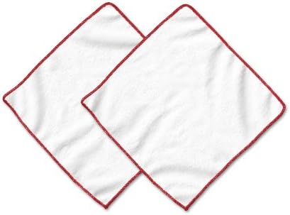 Cleaning cloth MOBiLE CLOTH Classic, 2 pieces multipack (cinnabar seam), approx. 25x25 cm, micromaterial cloth for smartphones, tablets, (sun)glasses, lenses, e-book readers and computer monitors