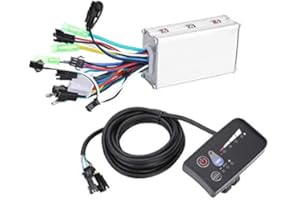 AYNEFY Contrôleur Brushless - Panneau de contrôle Ebike 24/36 V/48 V - Contrôleur sans balais pour moteur électrique de vélo électrique - Avec panneau LCD étanche - Pour vélo électrique, vélo, scooter