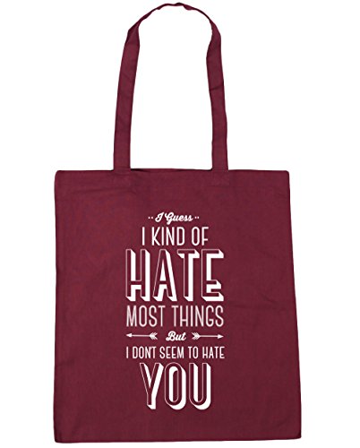 HippowarehouseI guess I kind of hate most things but I don't seem to hate you Tote Shopping Gym Beach Bag 42cm x38cm, 10 litres