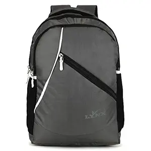 lynx School Bag & Travel with 4 compartments 15.6 inch Laptop Bag/Backpack for Unisex Trending Backpack (Grey)