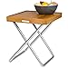 Produktbild Bo-Camp Urban Outdoor 1404320 Holz Tablett 2in1 Serviertablett & Tischplatte Camping Frühstück Griff Bambus