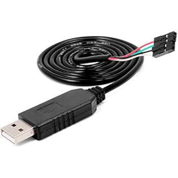 Neuftech PL2303HX Konverter USB zu TTL UART RS232 COM Kabel Converter Adapter Modul (Schwarz, 1 Meter)
