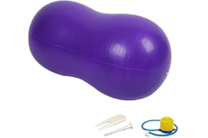 tongfeng Pelota de maní para adultos, pelota de maní inflable deportiva, pelota de yoga antiestallido, extra gruesa para el hogar, gimnasio, embarazo, bomba rápida incluida