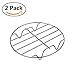 Produktbild Owikar 2 Pack Kochen Rack Multifunktions-Edelstahl Dämpfen Kühlung Fritteuse Rack Backen Ständer Halterung Kochgeschirr Passform für Air Fryer Instant Pot Schnellkochtopf Canning Küche Zubehör