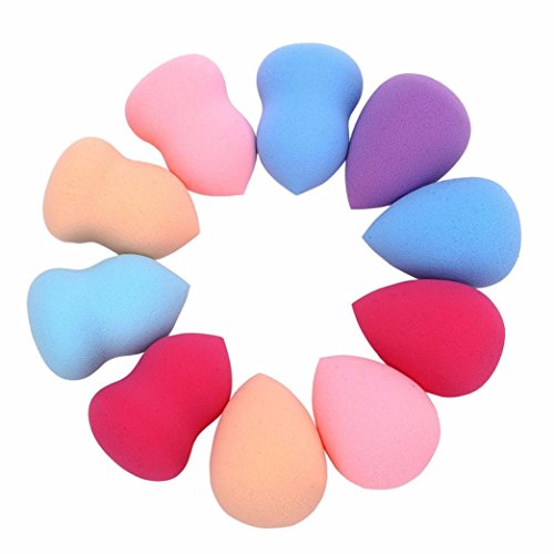 Oyedens 10pcs Frauen Professionelle Beauty Make-Up Foundation Fehlerlos Multi Form SchwäMme Puff - 2