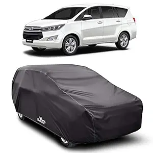 AARTRI - Water Resistant - dust Proof - car Body Cover for Compatible with Toyota Innova Crysta car Cover - Water Resistant UV Proof - car Body Cover (Grey Without Mirror)