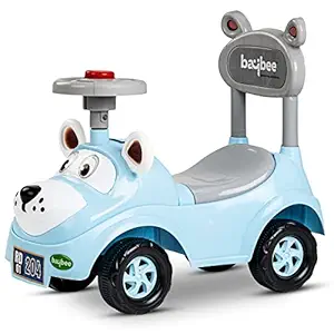 Baybee Snooper Ride on Baby Car for Kids, Baby Ride on Car with Music & Horn Button-Kids Ride On Push Car for Children | Ride on Toys Kids Baby Car | Ride on Car for Kids 1 to 3 Years Boy Girl (Blue)