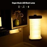 Tragbare Buchleuchte, Bluetooth-Audio-Orgel LED Longines Licht Ambient USB-Nachtlicht 2000mAh Lithium-Akku, Kinder Geschenktisch-Lampe