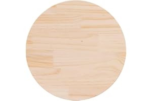 ‎VIDAXL vidaXL Tischplatte Massivholzplatte Holzplatte Ersatztischplatte Holz Platte für Esstisch Couchtisch Gartentisch Ø50x2,5cm Massivholz Kiefer
