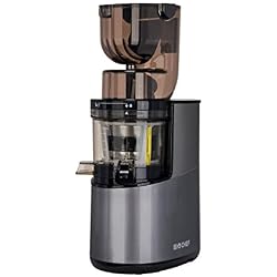 Extracteur de Jus BioChef Atlas Whole Slow Juicer PRO - Puissance maximale 400W / 40 tr/min, Grande Ouverture, Moteur très puissant (Argent)
