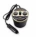 Produktbild ZYX Auto Bluetooth FM Transmitter MP3 Musik Player Car Kit Freisprecheinrichtung Anruf Splitter 2 Port USB Zigarette Auto Ladegerät,Black