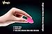 VMAGIC 4Pack Premium MICRO Makeup Sponge Beauty Sponge Blender for Applicator, Foundation and Highlight (Black +Rose Red)