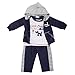 Baby Boys Little Puppy Adventure Trek Jacket, T-Shirt And Trousers Set (0-3 Months) (Navy/Grey)