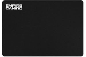 EMPIRE GAMING Arena - Mauspad Gamer - Größe L - 32 x 28 x 2 cm - Besonders Glatte Oberfläche - Verbessert Geschwindigkeit und Präzision - Anti-Rutsch - Unterlage aus Gummi - Schwarz